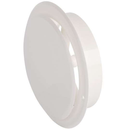 Flexit TVR Tallriksventil vit, abs 100 mm