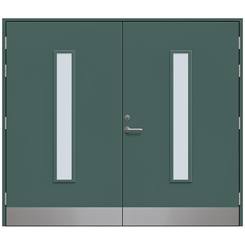 Slagport Stehag 2400 x 2100 mm, Skogsgrön, Cotswoldglas