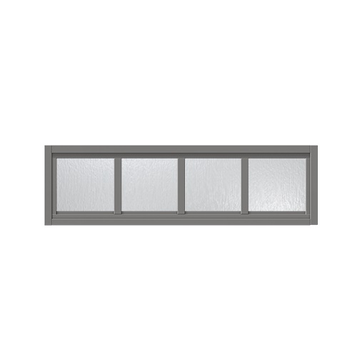 Överljus med spröjs Näs 10x3, Askgrå, Cotswoldglas