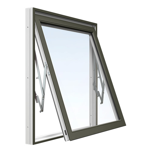 Energi Aluminium Vridfönster 5, 15, Olivgrön