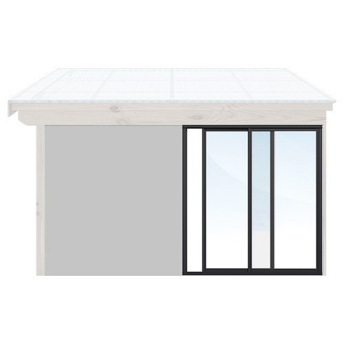 Skjutbara dörrar Sommar - Optimal Original Design, 170 cm - 2 luckor, Svart