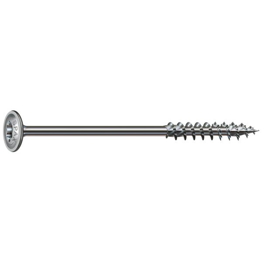 SPAX 0251010601005 Träskruv 6 mm, brickhuvud, wirox 6 x 100 mm, 100-pack