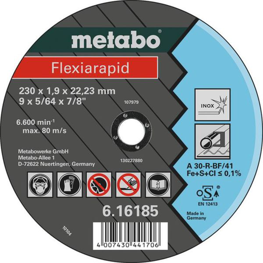 Metabo 616184000 Kapskiva