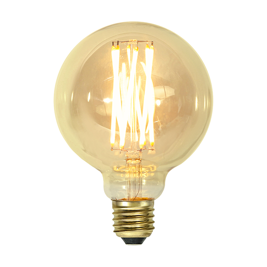 LED-LAMPA E27 G95 VINTAGE GOLD Star Trading