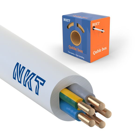 NKT EXQ XTRA Installationskabel 5G2.5 mm², 300/500V 25 m, kartong