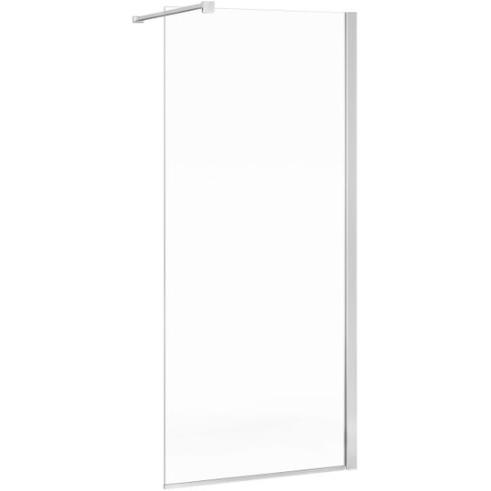 Gustavsberg Square Duschvägg klarglas, blankpolerad profil 100 cm