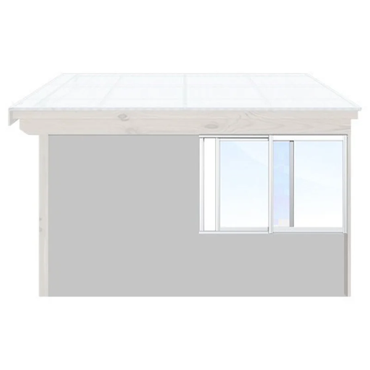 SKJUTBARA FÖNSTER, SKÅNSKA BYGGVAROR - 2 delar, BxH:1600x1195mm, vit, isolervärde på glaset 3,0, Karm: Original
