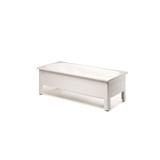 Gustavsberg GB21701 Helfrontstativ vit, med front och gavel 1500 mm