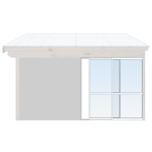 Skjutbara dörrar Sommar - Classic 174 cm - 2 luckor