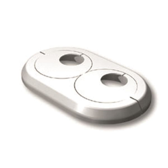 LK Systems 1872392 Täckbricka dubbel, vit
