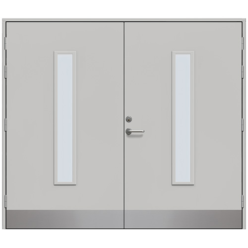 Slagport Stehag 2500 x 2100 mm, Ljusgrå, Klarglas