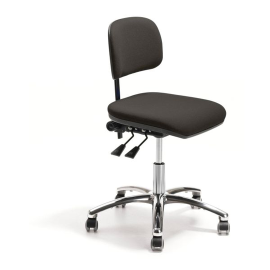 GBP 410643250104 Arbetsstol 550-730 mm, hög rygg Konstläder