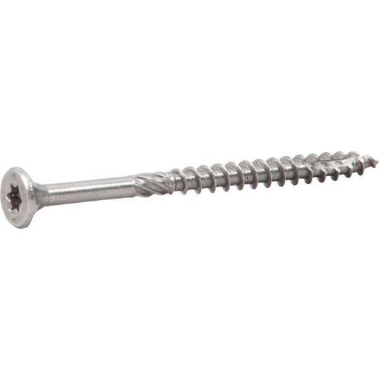 ESSVE ESSDRIVE Träskruv 5 mm Ø, försänkt, A2 80 mm, 10-pack