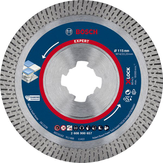 Bosch Expert Hardceramic Diamantkapskiva med X-LOCK. Ø 115 mm
