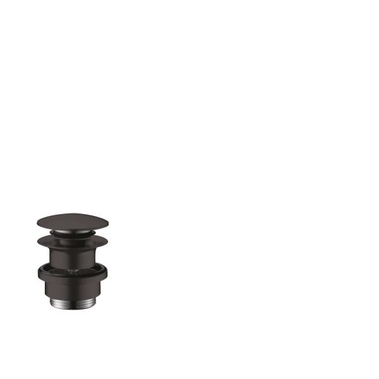 Hansgrohe 50100670 Bottenventil för tvättställ, Push-Open, 1 1/4" Mattsvart