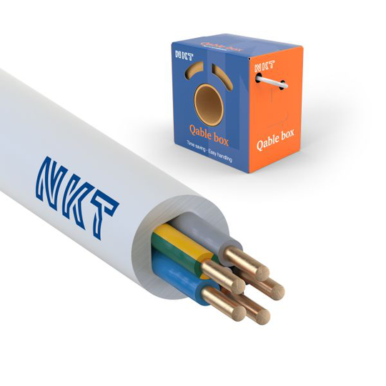 NKT EXQ XTRA Installationskabel 5G1.5 mm², 300/500V 50 m, kartong