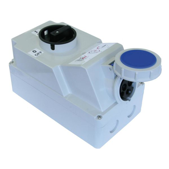 Garo UBV 432-6 S Uttag 32 A, blockerat 5 poler