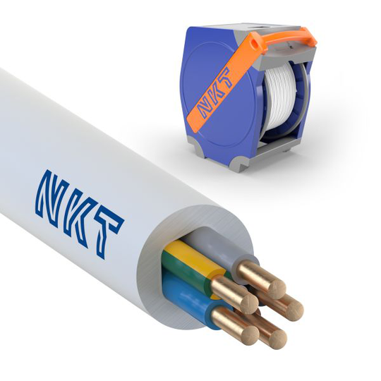 NKT EXQ XTRA Installationskabel 5G2.5 mm², 300/500V 350 m, qaddy