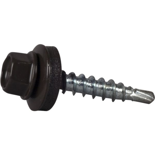 ESSVE 64915 Farmarskruv 4,8 x 28 mm, borrspets, 250-pack Mörkbrun (RR32)