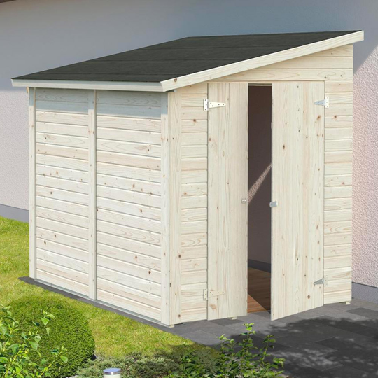 Fasadmonterat förråd Mia 3,7–5,5 m² Papp, 3,7 m²