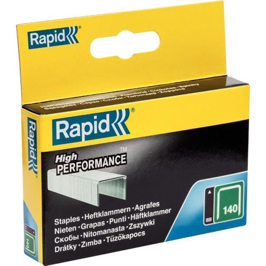 Rapid Nr 140 Bredtrådsklammer Stål 2000-pack 6 mm