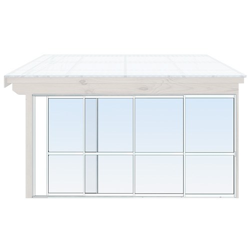 Skjutbara dörrar Sommar - Classic 334 cm - 4 luckor