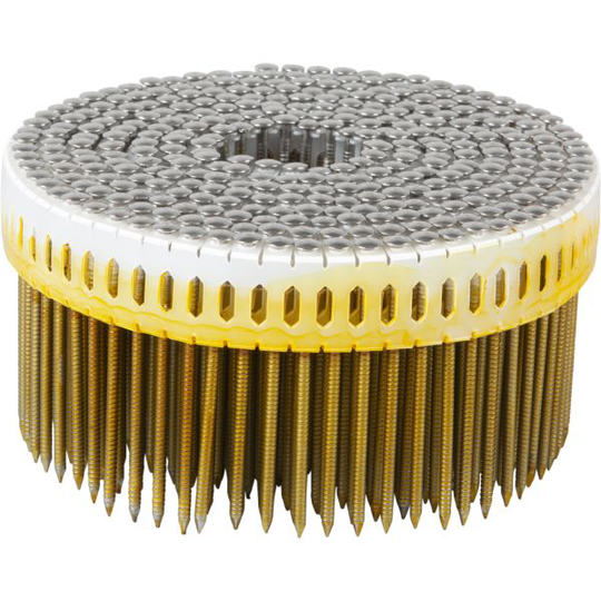 ESSVE 774631 Maskinspik coil, 0°, kullrigt huvud, RFR A4 2,5 x 65 mm, 1950-pack