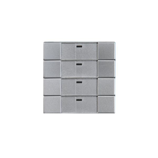 ABB Impressivo 6733-83-500 Tryckknapp 4-polig, trådlös Aluminium