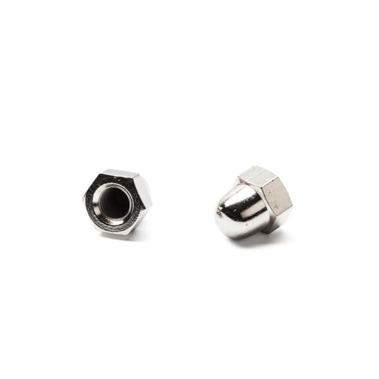 Arvid Nilsson 28710000 Hattmutter MHM, DIN 1587, förnicklad mässing M10, 100-pack