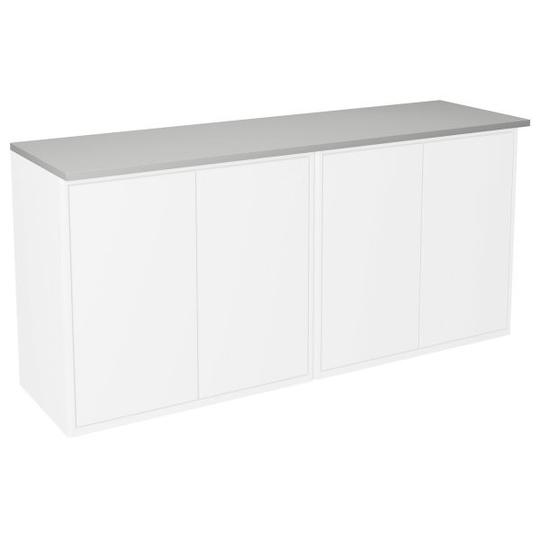 Gustavsberg Graphic Toppskiva för skåp 120 x 32 cm, med belysning Grå