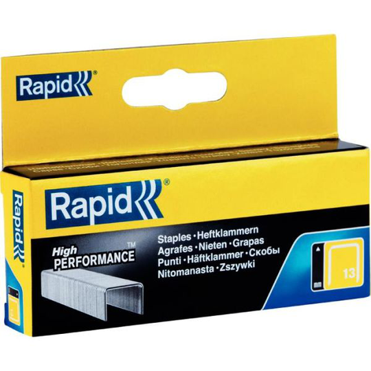 Rapid Nr 13 Häftklammer Stål 2500-pack 4 mm