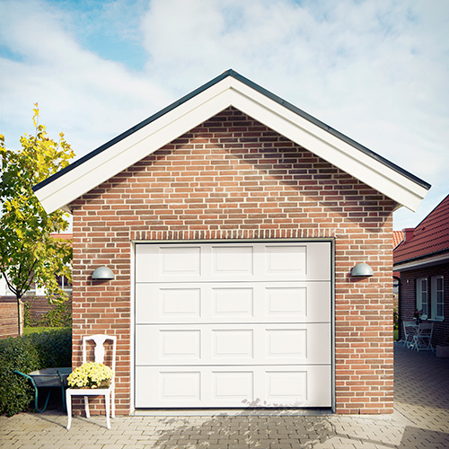 Garageport Advant Complete - Spegel 2400 x 2000, Låskit förberett för ASSA