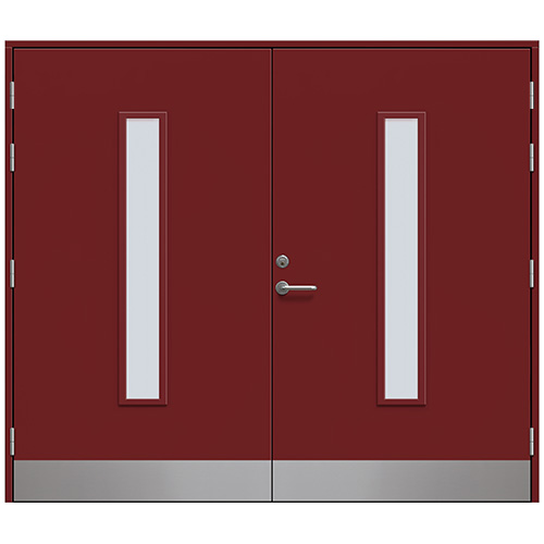 Slagport Stehag 2400 x 2100 mm, Röd, Cotswoldglas
