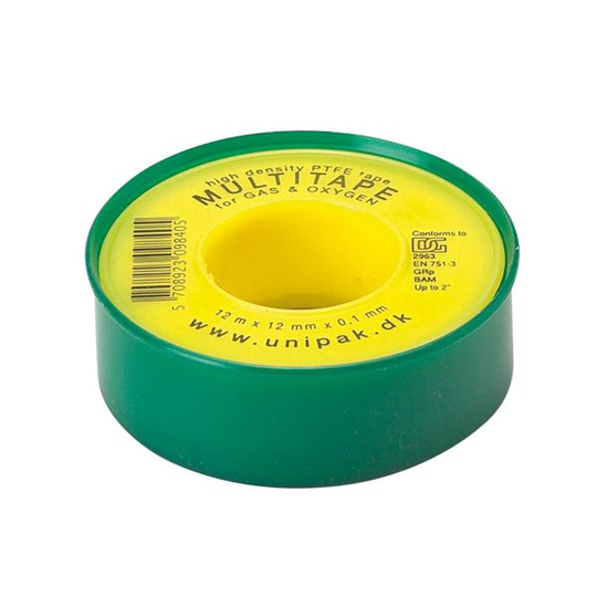Unipak Multitape Gängtätningstejp 12 mm x 12 m