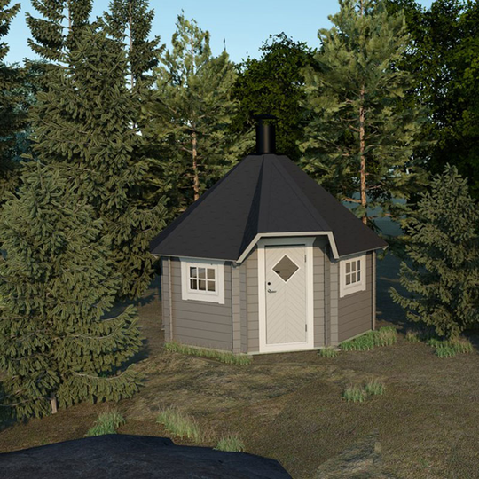 Grillkåta 9,9m² åttkantig Sorselestugan