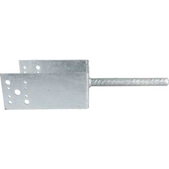 ESSVE 451649 Stolpsko 5 mm, typ U, förzinkad 140 x 90 x 200/200 mm
