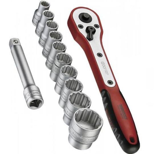 Teng Tools M1212N1 Hylsnyckelsats 1/2", 12 delar