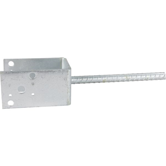 ESSVE 951622 Stolpsko 4 mm, typ U, förzinkad 75 x 70 x 125/200 mm