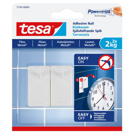 Tesa 77762 Spik självhäftande 2x2 kg