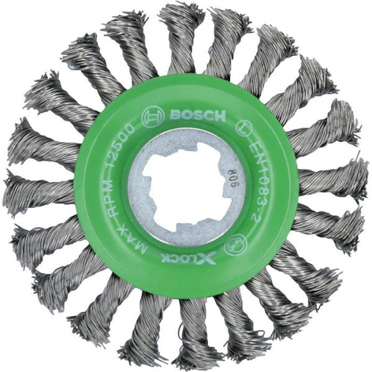Bosch Heavy for Inox Stålborste med X-LOCK, virad tråd, 0,5 x 115 mm