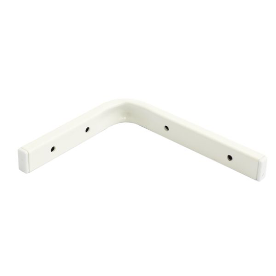 Habo 303211 Konsol vit, stål 125 x 150 mm