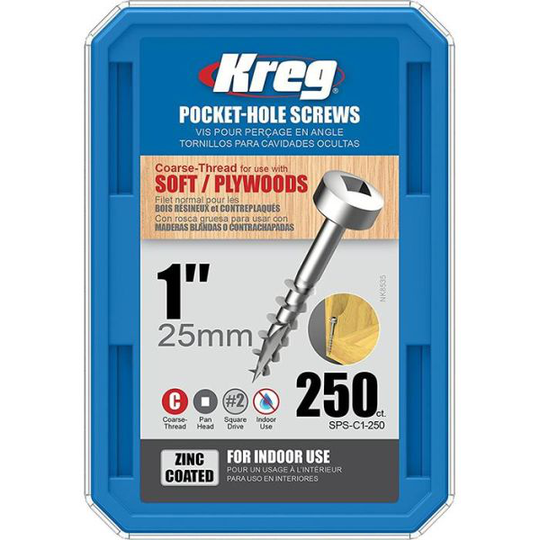 Kreg SPS-C1-250 Skruv 25 mm 250-pack