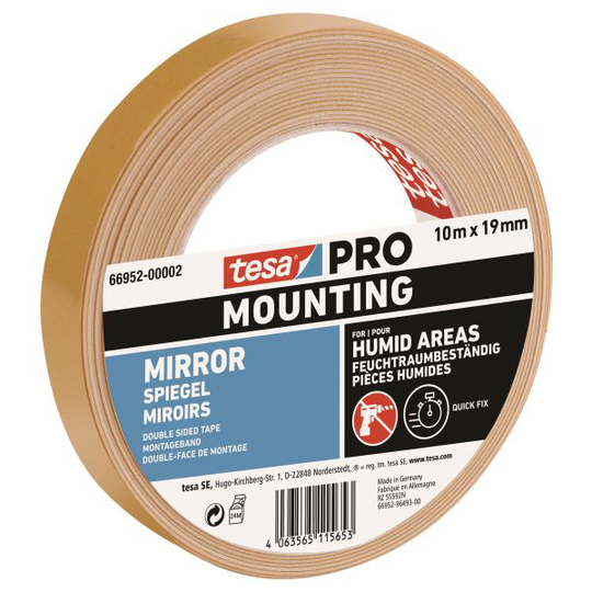 Tesa 66952-00002-00 Monteringstejp 10 m x 19 mm