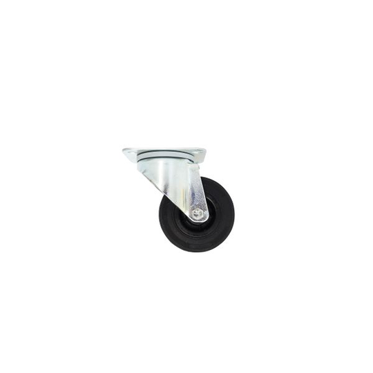 Tente 3370PVR080P62 Länkhjul gummi, platta 105x85 mm 80 mm