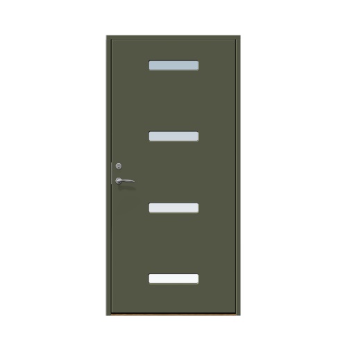 Ytterdörr Stabil Mellby 9 x 21, Högerhängd, Olivgrön
