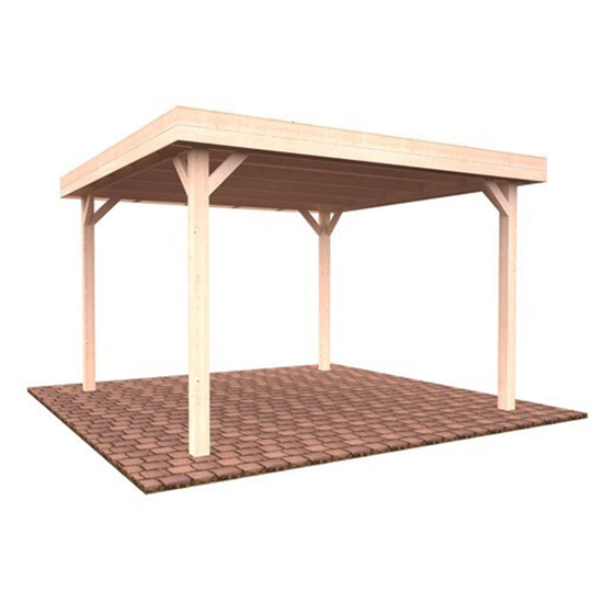 Paviljong Lucy - 12,2m2, takpapp, obehandlad