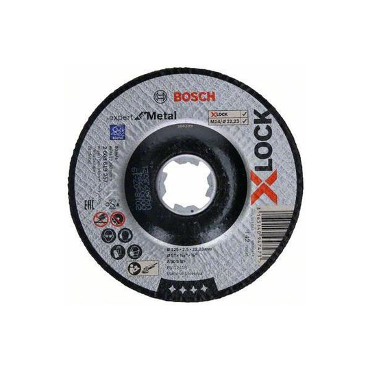 Bosch Expert for Metal Kapskiva med X-LOCK, nedsänkt sågning 125 × 2,5 × 22,23 mm