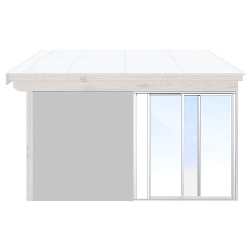Skjutbara dörrar Vår/Höst - Isolent Vit, Original Design, 150 cm - 2 luckor