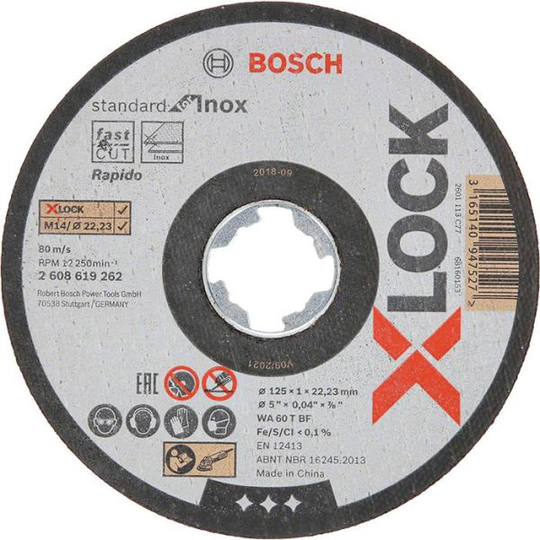 Bosch Standard for Inox Kapskiva med X-LOCK 115 × 1 × 22,23 mm
