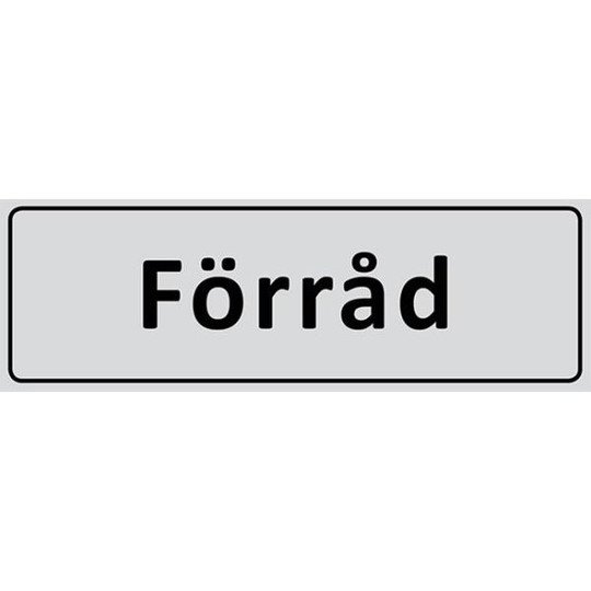 UniGraphics 6705333 Skylt Förråd, 225 x 80 mm